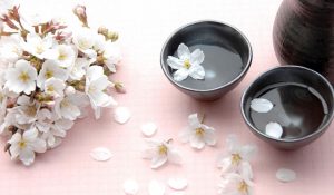桜と日本酒