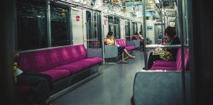 深夜の電車