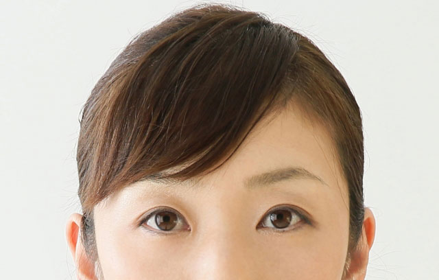 一般的な日本人の瞳