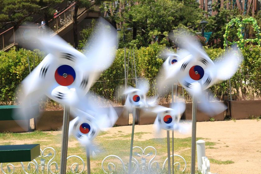 韓国の風車